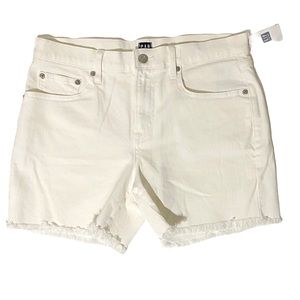 Gap Raw Hem white Denim Shorts